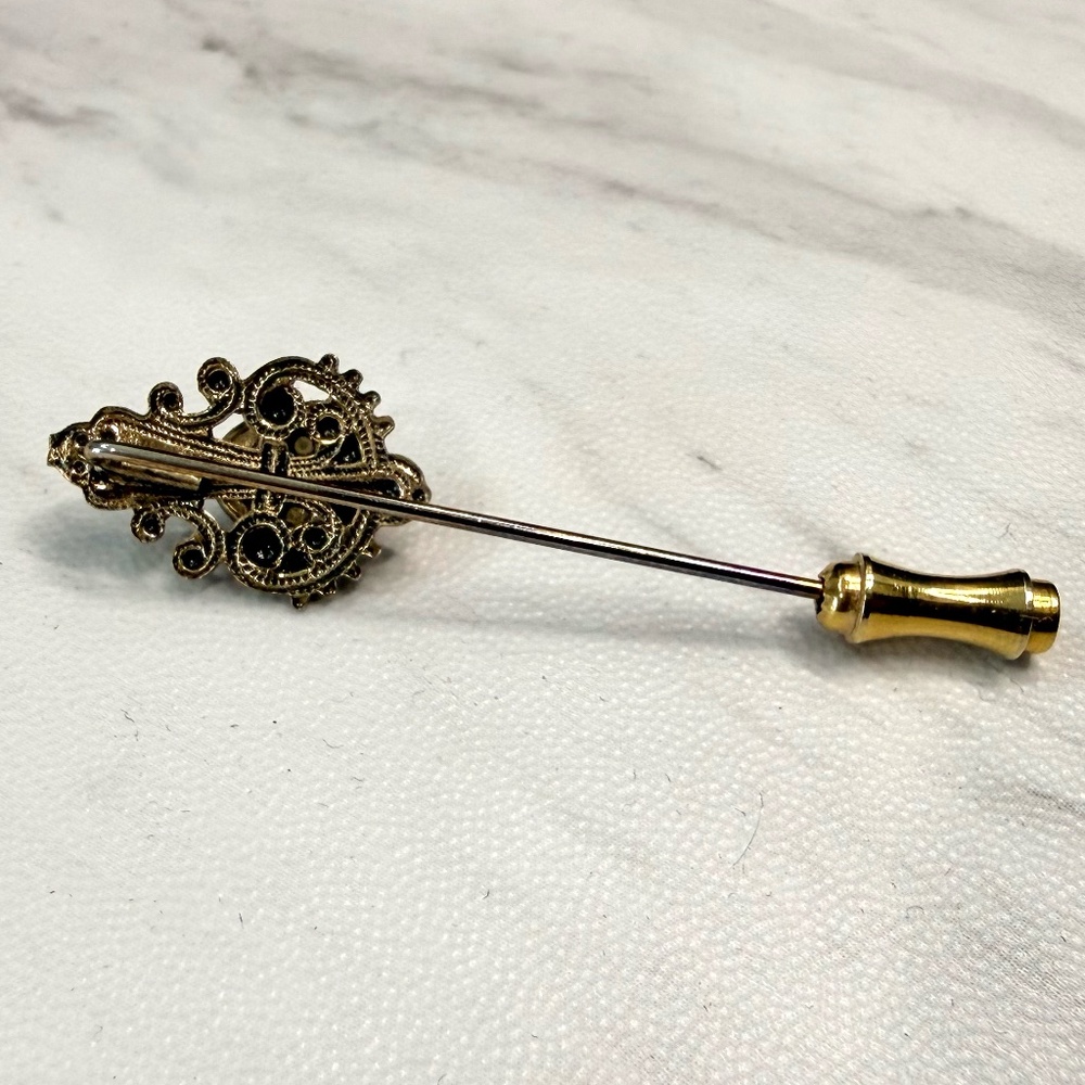 Vintage Victorian Style Cameo Stick Pin - Picture 4 of 8